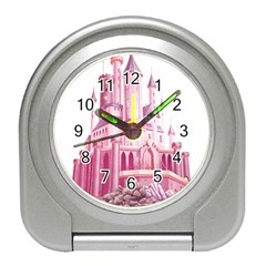 Pink Castle Travel Alarm Clock