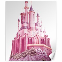 Pink Castle Canvas 8  X 10 