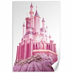 Pink Castle Canvas 24  X 36 