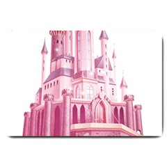 Pink Castle Large Doormat  by Jancukart