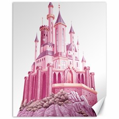 Pink Castle Canvas 11  X 14 