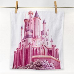 Pink Castle Face Towel