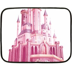 Pink Castle Double Sided Fleece Blanket (mini) 