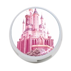 Pink Castle 4-port Usb Hub (two Sides)