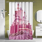 Pink Castle Shower Curtain 48  x 72  (Small)  Curtain(48  X 72 ) - 42.18 x64.8  Curtain(48  X 72 )