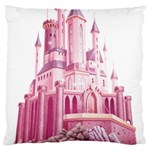 Pink Castle Large Cushion Case (One Side) Front