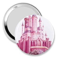 Pink Castle 3  Handbag Mirrors