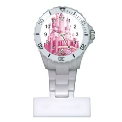 Pink Castle Plastic Nurses Watch