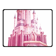 Pink Castle Double Sided Fleece Blanket (small) 