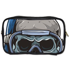 Skull-underwater-diving-skeleton-diving-head Toiletries Bag (one Side) by Jancukart