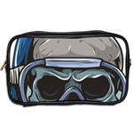 Skull-underwater-diving-skeleton-diving-head Toiletries Bag (Two Sides) Back