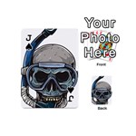 Skull-underwater-diving-skeleton-diving-head Playing Cards 54 Designs (Mini) Front - SpadeJ