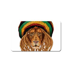 Lion Rastafari Magnet (name Card) by Jancukart