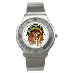 Lion Rastafari Stainless Steel Watch