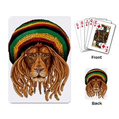 Lion Rastafari Playing Cards Single Design (rectangle) by Jancukart