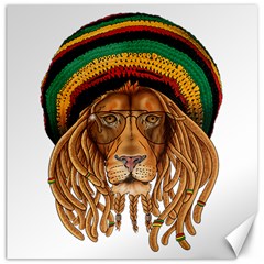 Lion Rastafari Canvas 12  X 12 