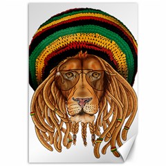 Lion Rastafari Canvas 12  X 18 