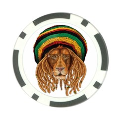 Lion Rastafari Poker Chip Card Guard (10 Pack)