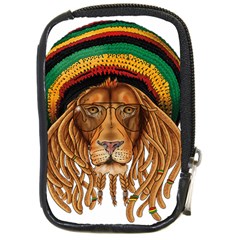 Lion Rastafari Compact Camera Leather Case by Jancukart