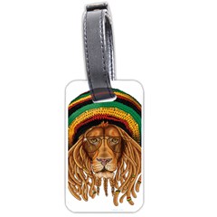 Lion Rastafari Luggage Tag (one Side) by Jancukart