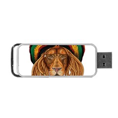 Lion Rastafari Portable Usb Flash (one Side)