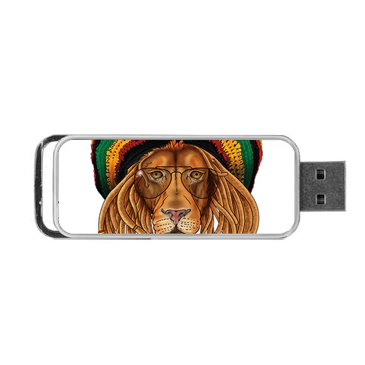 Lion Rastafari Portable USB Flash (One Side)