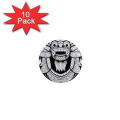 Balinese-art Barong-drawing-bali 1  Mini Magnet (10 Pack)  by Jancukart