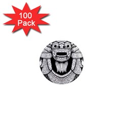 Balinese-art Barong-drawing-bali 1  Mini Magnets (100 Pack)  by Jancukart