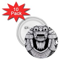 Balinese-art Barong-drawing-bali 1 75  Buttons (10 Pack)