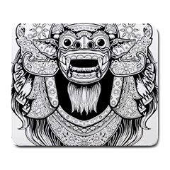 Balinese-art Barong-drawing-bali Large Mousepads