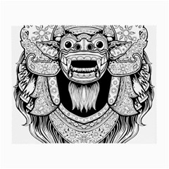 Balinese-art Barong-drawing-bali Small Glasses Cloth