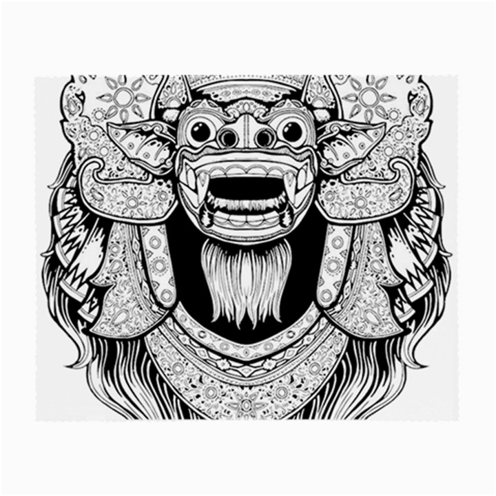 Balinese-art Barong-drawing-bali Small Glasses Cloth