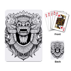 Balinese-art Barong-drawing-bali Playing Cards Single Design (rectangle)