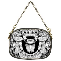 Balinese-art Barong-drawing-bali Chain Purse (two Sides)