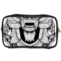 Balinese-art Barong-drawing-bali Toiletries Bag (two Sides) by Jancukart