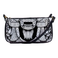 Balinese-art Barong-drawing-bali Shoulder Clutch Bag