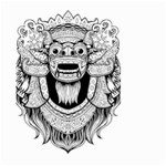 Balinese-art Barong-drawing-bali Large Garden Flag (Two Sides) Front