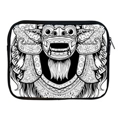 Balinese-art Barong-drawing-bali Apple Ipad 2/3/4 Zipper Cases