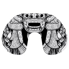 Balinese-art Barong-drawing-bali Travel Neck Pillow