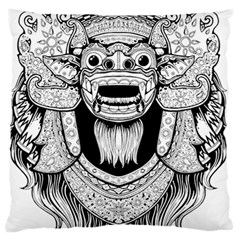 Balinese-art Barong-drawing-bali Standard Flano Cushion Case (one Side)