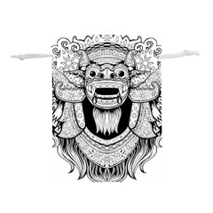 Balinese-art Barong-drawing-bali Lightweight Drawstring Pouch (s)