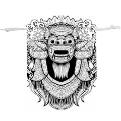 Balinese-art Barong-drawing-bali  Lightweight Drawstring Pouch (xl) by Jancukart