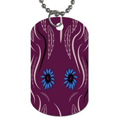 Folk Flowers Print Floral Pattern Ethnic Art Dog Tag (one Side) by Eskimos