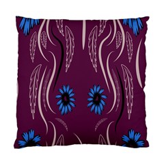 Folk Flowers Print Floral Pattern Ethnic Art Standard Cushion Case (one Side) by Eskimos