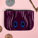 Folk flowers print Floral pattern Ethnic art Mini Coin Purse Front