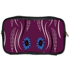 Folk Flowers Print Floral Pattern Ethnic Art Toiletries Bag (two Sides) by Eskimos