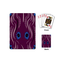 Folk Flowers Print Floral Pattern Ethnic Art Playing Cards Single Design (mini) by Eskimos