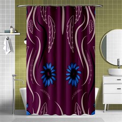 Folk Flowers Print Floral Pattern Ethnic Art Shower Curtain 48  X 72  (small)  by Eskimos