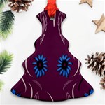 Folk flowers print Floral pattern Ethnic art Ornament (Christmas Tree)  Front