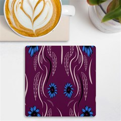 Folk Flowers Print Floral Pattern Ethnic Art Uv Print Square Tile Coaster  by Eskimos